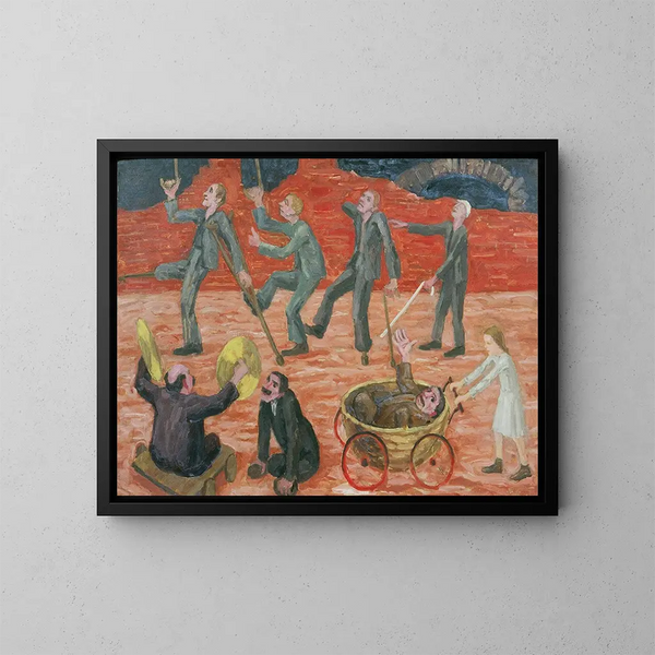 Gli sopravvissuti - Walther Gamerith — quadro incorniciato alla parete