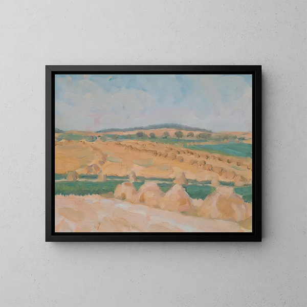 Erntezeit - Walther Gamerith — gerahmtes Bild an der Wand