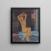 Personnage avec les bras levés - Walther Gamerith — gerahmtes Bild an der Wand