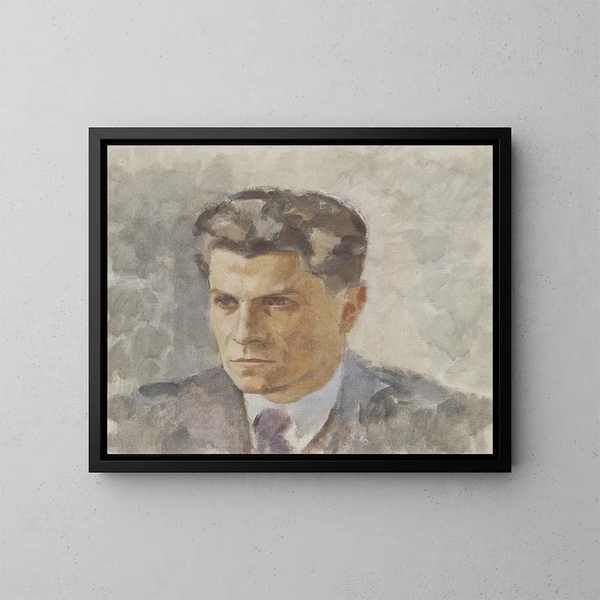 Portrait eines Mannes - Walther Gamerith — gerahmtes Bild an der Wand