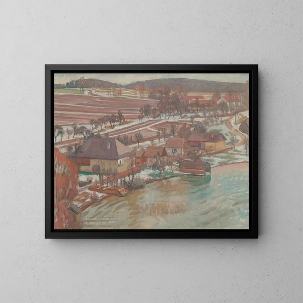 Unterbuchberg im Frühling - Walther Gamerith — gerahmtes Bild an der Wand