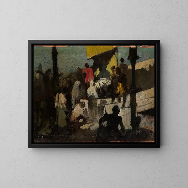 Schizzo di un anfiteatro romano - Wandalin Strzałecki — quadro incorniciato alla parete