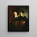Die Schwestern - Washington Allston — gerahmtes Bild an der Wand