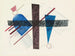 Blue round and pointed painting - Wassily Kandinsky — artwork view
