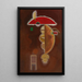 Komprimiert - Wassily Kandinsky — gerahmtes Bild an der Wand