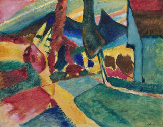 Wassily Kandinsky - Landscape with Two Poplars.webp