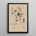 Lithographie Nr. 1 R 185 - Wassily Kandinsky — gerahmtes Bild an der Wand