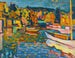 Studie für Herbstlandschaft mit Booten - Wassily Kandinsky — Ansicht des Kunstwerks