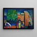 Study on Improvisation No. 2 Funeral March - Wassily Kandinsky — framed artwork on a wall