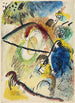 Aquarelle IX con linee nere - Wassily Kandinsky — vista dell’opera