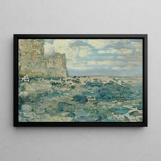 Wenzel Radimsk - Am Meeresstrand Felsklippen.webp