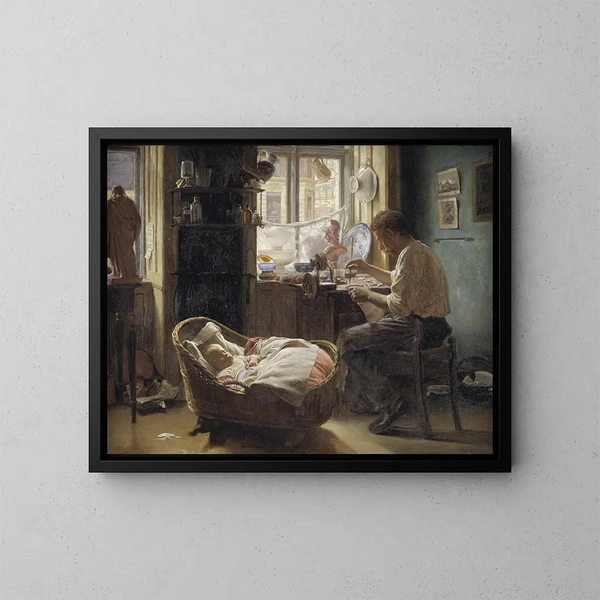 Bei den Reparaturern in China - Wenzel Tornow — gerahmtes Bild an der Wand