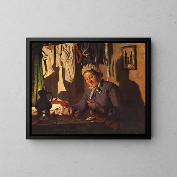 Fra en systue - Wenzel Tornow — gerahmtes Bild an der Wand