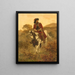 Cavaliere durante la guerra dei Trent'anni - Werner Wilhelm Gustav Schuch — quadro incorniciato alla parete