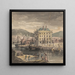 Weymouth with figures, shipping, and view of the Custom House - John Henderson — framed artwork on a wall
