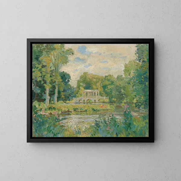 Das Palladische Brücke von Wilton House - Wilfrid Gabriel de Glehn — gerahmtes Bild an der Wand