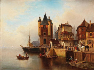 Wilhelm Alexander Meyerheim - Stadt am Flussufer.webp