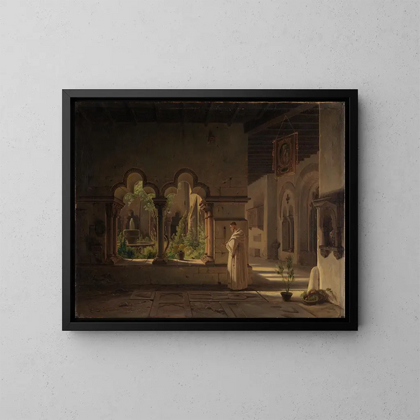 Cloître de San Pablo à Barcelone - Wilhelm Gail — gerahmtes Bild an der Wand