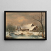 Winterlandschaft mit Schnee - Wilhelm Heinrich Schneider — gerahmtes Bild an der Wand