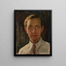 Selbstporträt - Wilhelm Hempfing — gerahmtes Bild an der Wand