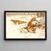 Fuchs im Allgemeinen - Wilhelm Kuhnert — gerahmtes Bild an der Wand