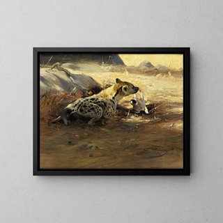 Hyne - Wilhelm Kuhnert — quadro incorniciato alla parete