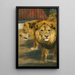 Lions - Wilhelm Kuhnert — quadro incorniciato alla parete