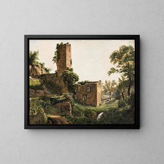 Wilhelm Marstrand - Landscape with ruins.webp