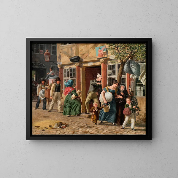 Scène de déménagement - Wilhelm Marstrand — quadro incorniciato alla parete