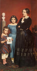Portrait von Frederikke Vilhelmine Hage mit Kindern - Wilhelm Marstrand — Ansicht des Kunstwerks