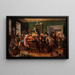 Szene einer Auktion - Wilhelm Marstrand — gerahmtes Bild an der Wand