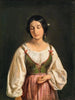 Studio di una donna italiana in piedi per un capraro che vende latte - Wilhelm Marstrand — vista dell’opera
