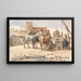 the Well Outside the Village - Wilhelm Marstrand — framed artwork on a wall