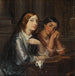 Frauen Venedigs in einer Kirche, Skizze für ein Gemälde mit demselben Titel, 1854 - Wilhelm Marstrand — Ansicht des Kunstwerks