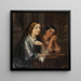 Frauen Venedigs in einer Kirche, Skizze für ein Gemälde mit demselben Titel, 1854 - Wilhelm Marstrand — gerahmtes Bild an der Wand