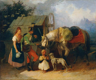 Wilhelm Richter - Husar am Brunnen.webp