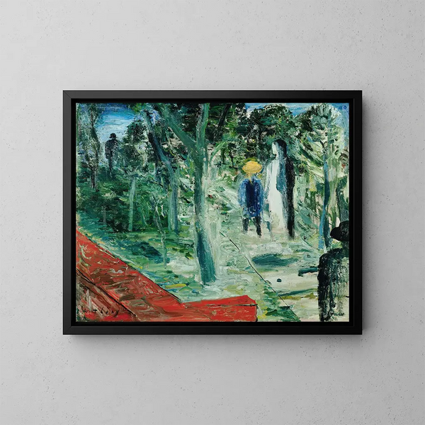 Parco un domenica pomeriggio - Wilhelm Thöny — quadro incorniciato alla parete