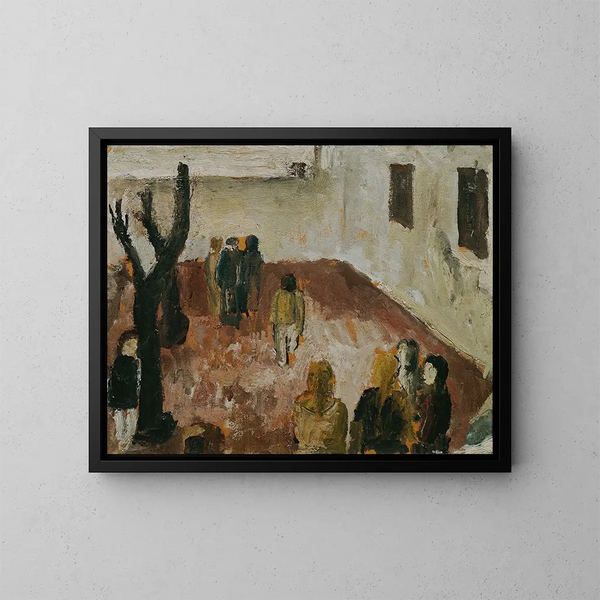Studio di cortile scolastico - Wilhelm Thöny — quadro incorniciato alla parete
