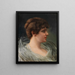 Portrait einer Dame in Profil - Wilhelm Trübner — gerahmtes Bild an der Wand
