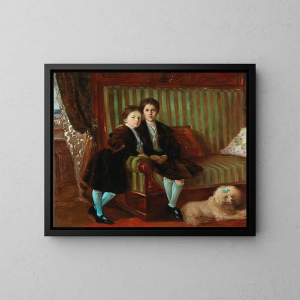 Fratelli e Sorelle - Wilhelm Trübner — quadro incorniciato alla parete