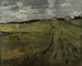 Campo di paglia con sentiero in salita vicino a Wessling - Wilhelm Trübner — vista dell’opera