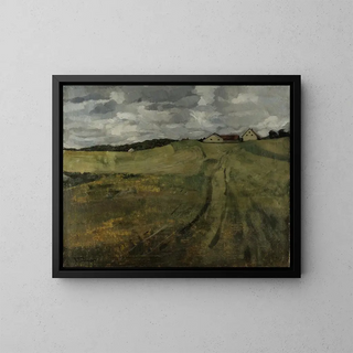 Wilhelm Trbner - Stubble Field with Ascending Path near Wessling.webp