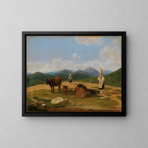 su alpe - Wilhelm von Kobell — quadro incorniciato alla parete