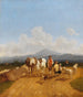 Children, peasants, and shepherds in the foothills of the Bavarian Alps - Wilhelm von Kobell — artwork view