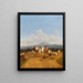 Children, peasants, and shepherds in the foothills of the Bavarian Alps - Wilhelm von Kobell — framed artwork on a wall
