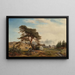 Paesaggio con cacciatori - Wilhelm von Mörner — quadro incorniciato alla parete