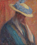 Frau mit Hut - Wilho Sjöström — Ansicht des Kunstwerks