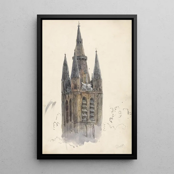 Willem Anthonie van Deventer - Kerktoren te Delft.webp
