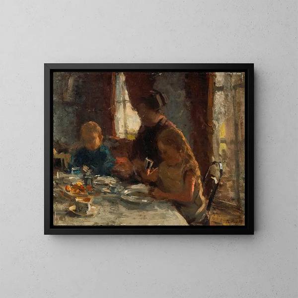 Un petit-déjeuner en famille - Willem Bastiaan Tholen — quadro incorniciato alla parete