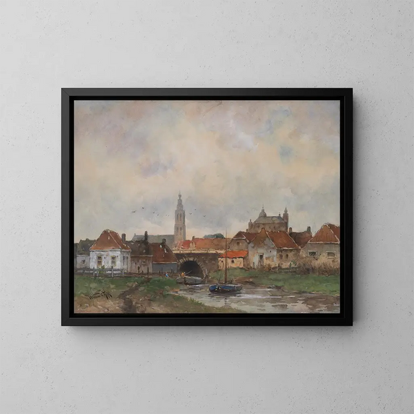 Ecluse supérieure à Steenbergen - Willem Cornelis Rip — quadro incorniciato alla parete
